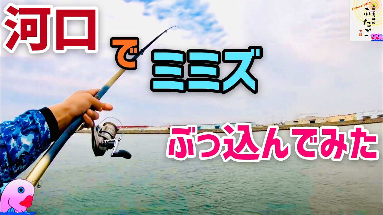 河口でミミズぶっ込んだら最後にアイツが釣れた！