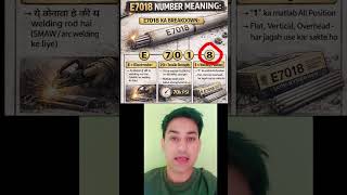 Welding Electrodes 7018 Meaning in Hindi #shorts #welding