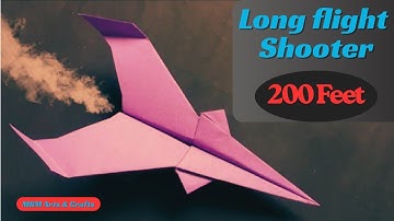 Long Flight Paper Plane Jet | How to make a paper airplane 