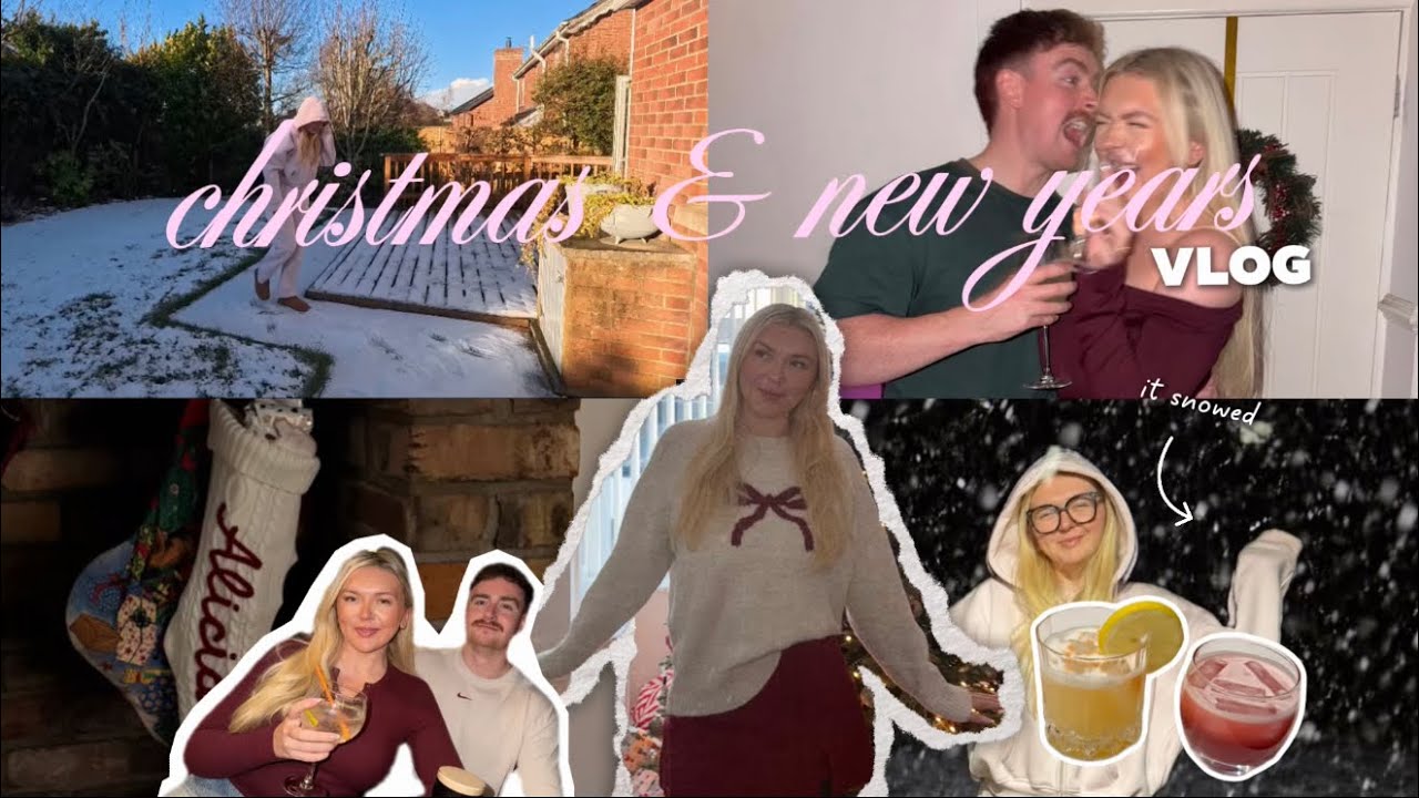 CHRISTMAS & NYE VLOG ♡ flying to northern ireland & snow storms !!! wholesome vibes 