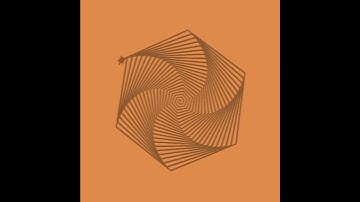 005 - Turtle drawing a hexagonal spiral  #turtledrawing #hexagonal #spiral