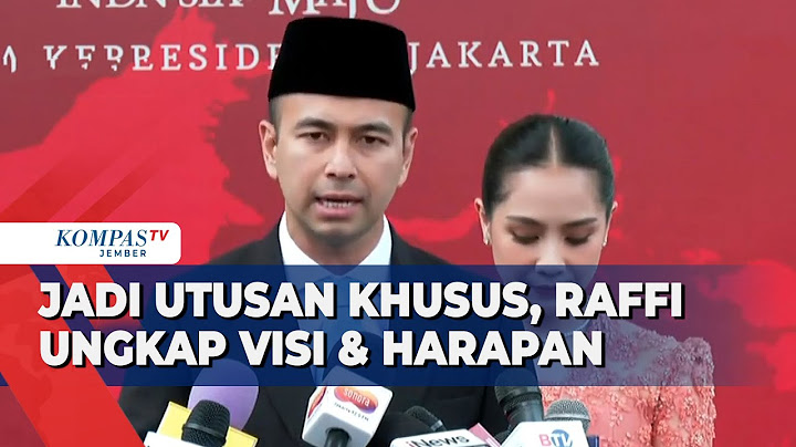 Dilantik Jadi Utusan Khusus Bidang Pembinaan Generasi Muda dan Pekerja Seni, Ini Visi Raffi Ahmad!