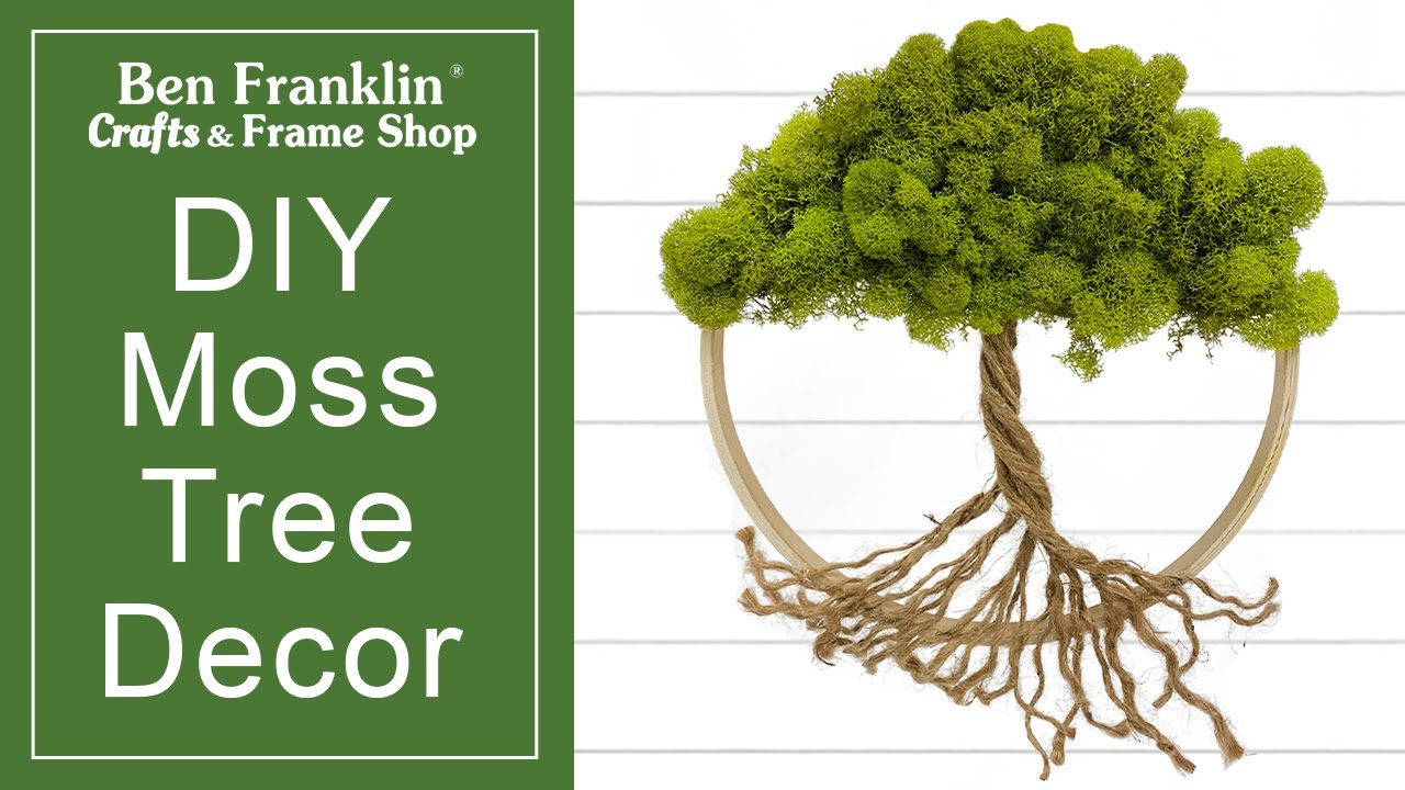 DIY Moss Tree Wall Art - Ben Franklin Crafts and Frame Shop