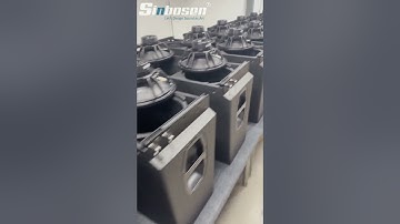 JT-8:Double 8 inch line array speaker production video