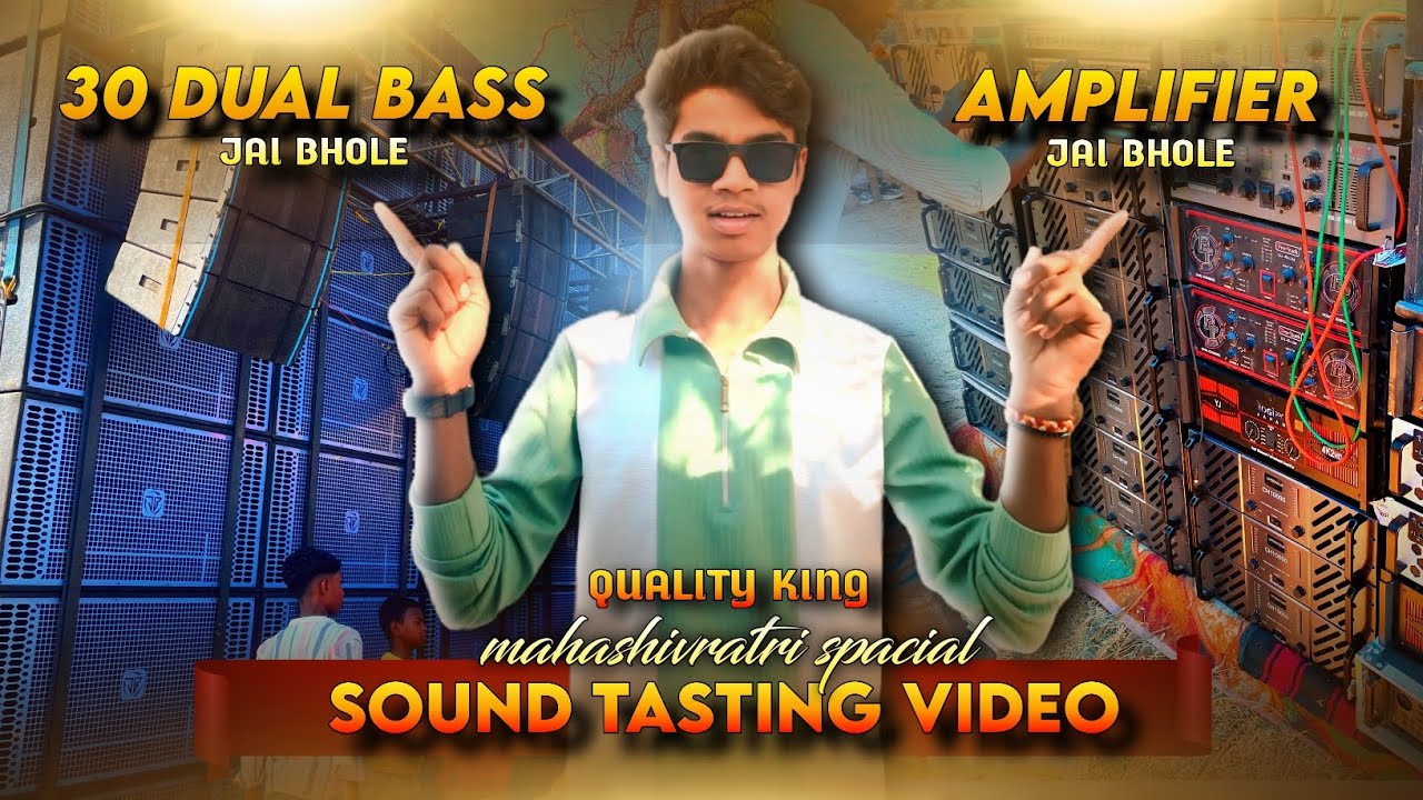 Jai bhole 30 bass setup 📈 in subansai shivratri spacial sound check ✅ 