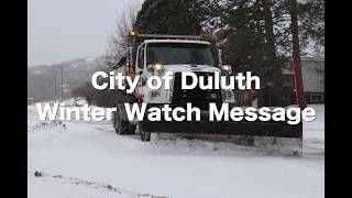SNOW PLOW PSA - Duluth, MN