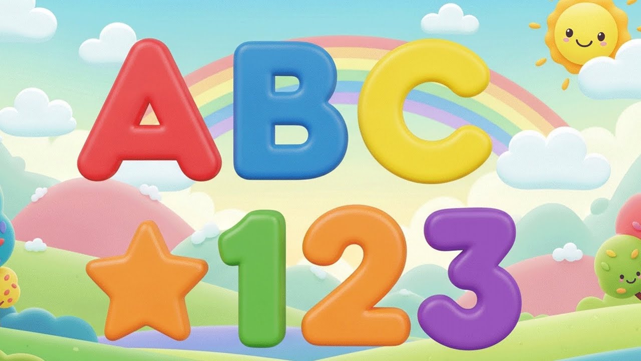 Abc 123 Code Color Learn ABC, 123 , Colors And Shapes | Kids Basic Learning For 3 Year ...