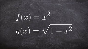 Composition of Two Functions then Determine the Domain