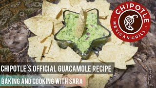 How to Make The Official Chipotle Guacamole Recipe 🥑 | Baking and Cooking with Sara