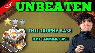 NEW! TH11 WAR BASE | TH11 TROPHY BASE | COC TH11 WAR BASE | BASE TH11 TERKUAT COPY LINK 2024 | TH11