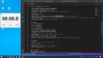 How to create a stop watch in desktop (free coding and step by step) Part 2