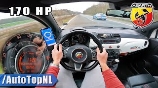 170HP ABARTH 500 *TOP SPEED* on AUTOBAHN [NO SPEED LIMIT] by AutoTopNL