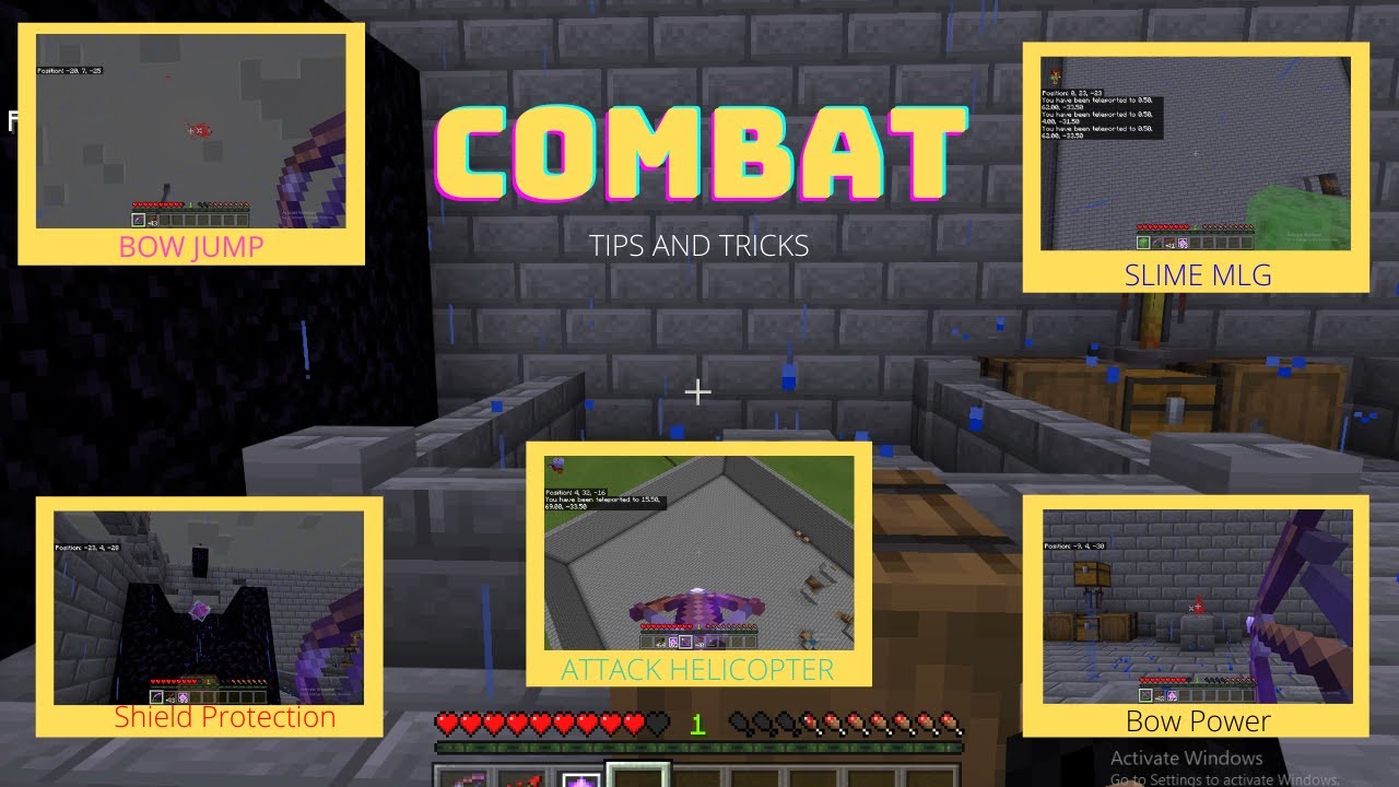 Combat Tips and Trick!(Minecraft Bedrock) YouTube