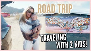 DITL ON A ROAD TRIP WITH 2 KIDS! TRAVEL MOM VLOG | OLIVIA ZAPO