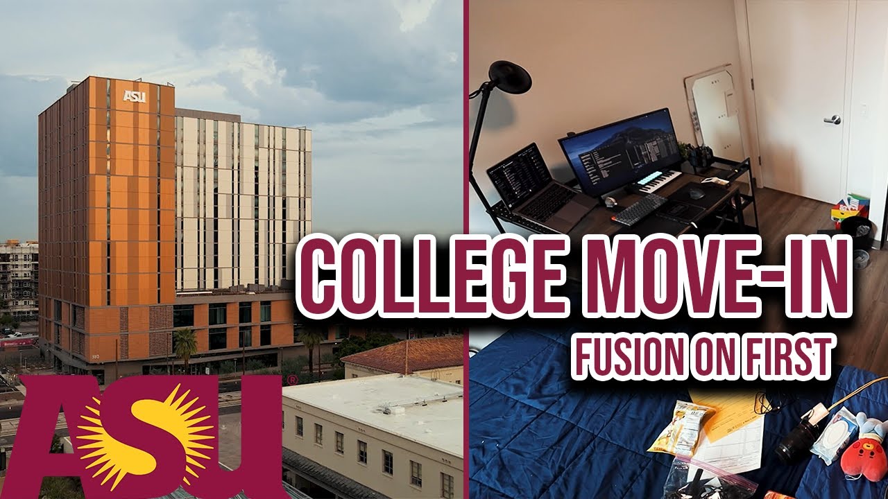 COLLEGE MOVEIN DAY ASU Fusion on First Dorm Tour 2021 YouTube