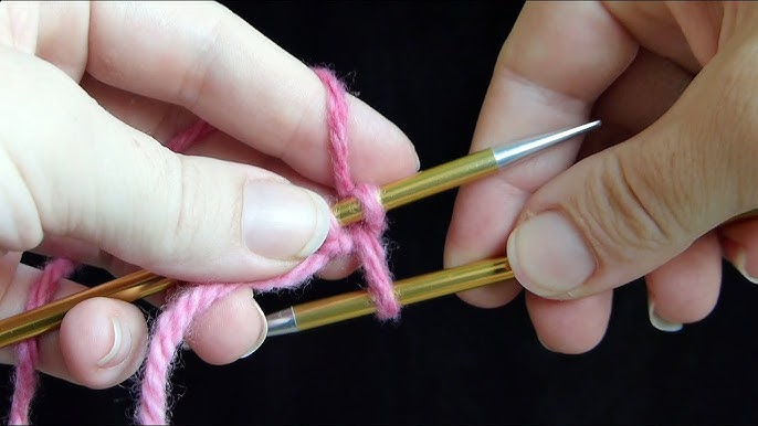 How to cast on knit stitches using a crochet hook 