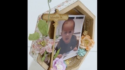 Off the page:DIY: Altered hexagon shadow box by SaCrafters