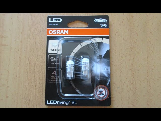 OSRAM LEDriving SL W5W LED T10 6000K (2825DWP) - Review/Teste 