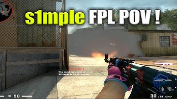 s1mple PLAYS FPL ON OVERPASS🔥(POV)