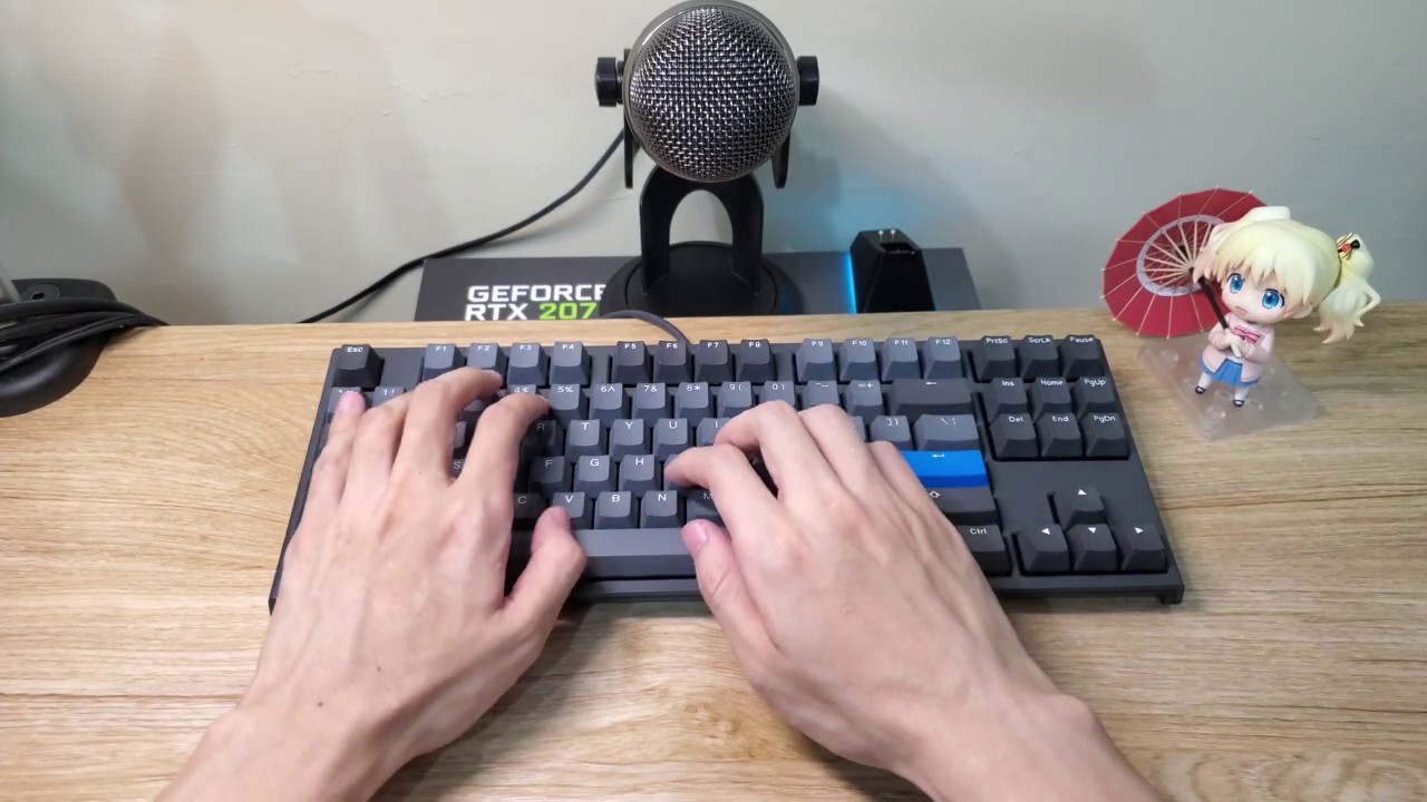 Ducky One 2 Skyline Tkl Cherry Mx Red Typing Test Youtube