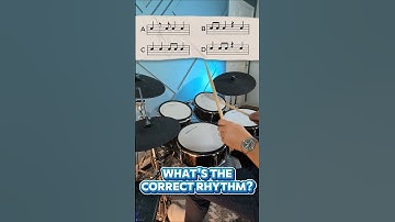 Can you guess the correct rhythm? #drums #drumnotation #sightreading #notation