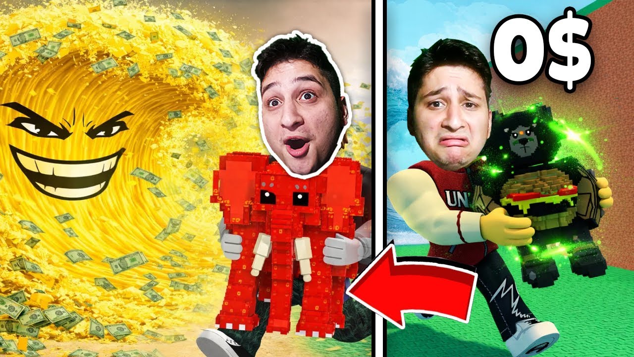 რომელი მოიგებს 0$ იდან? 😱 Escape Tsunami For Brainrots ROBLOX ში!