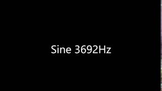 Sine 3692Hz Audio Only