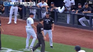 Aaron Judge Gets Hit By A Pitch \& Gerrit Cole Is Angry