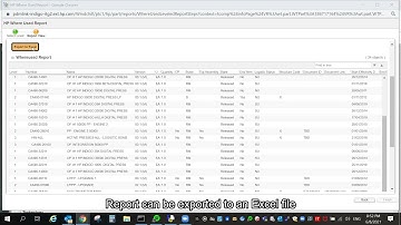 Windchill - HP Where Used Report