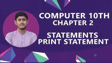 Print Statement in Gw-Basic | 10th Computer Chapter 2 Statements in Urdu/hindi
