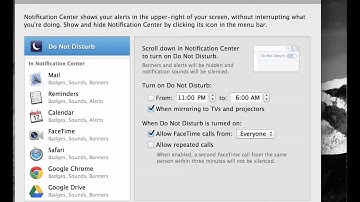 Notifications Preferences on a MacBook