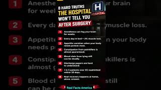 🔖8 HARD TRUTHS THE HOSPITAL WON'T TELL YOU AFTER SURGERY💥#Hospital Truths #RecoveryTips #ElderCare