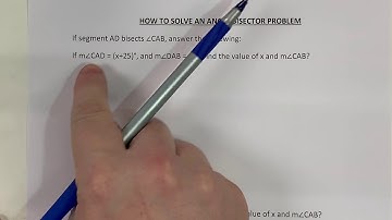 How to solve an angle bisector problem