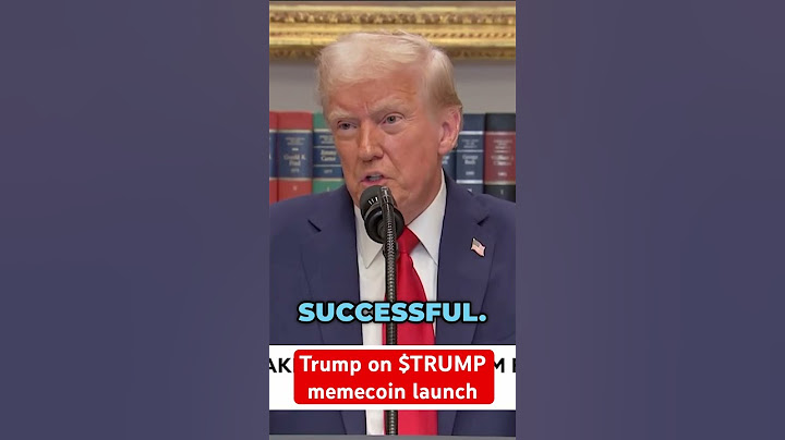 Trump Responds to Concerns Over #TRUMP Memecoin
