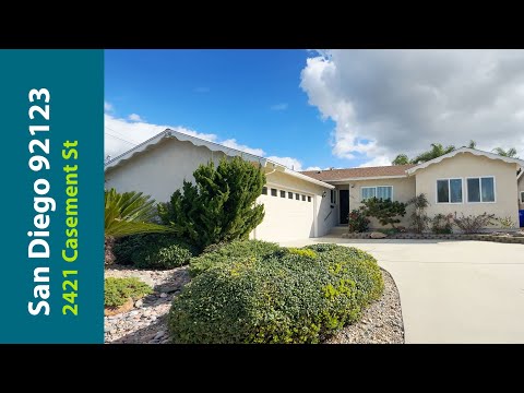 2421 Casement St, San Diego, CA home video tour
