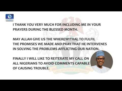 President Buhari's Sallah Message To Nigerians