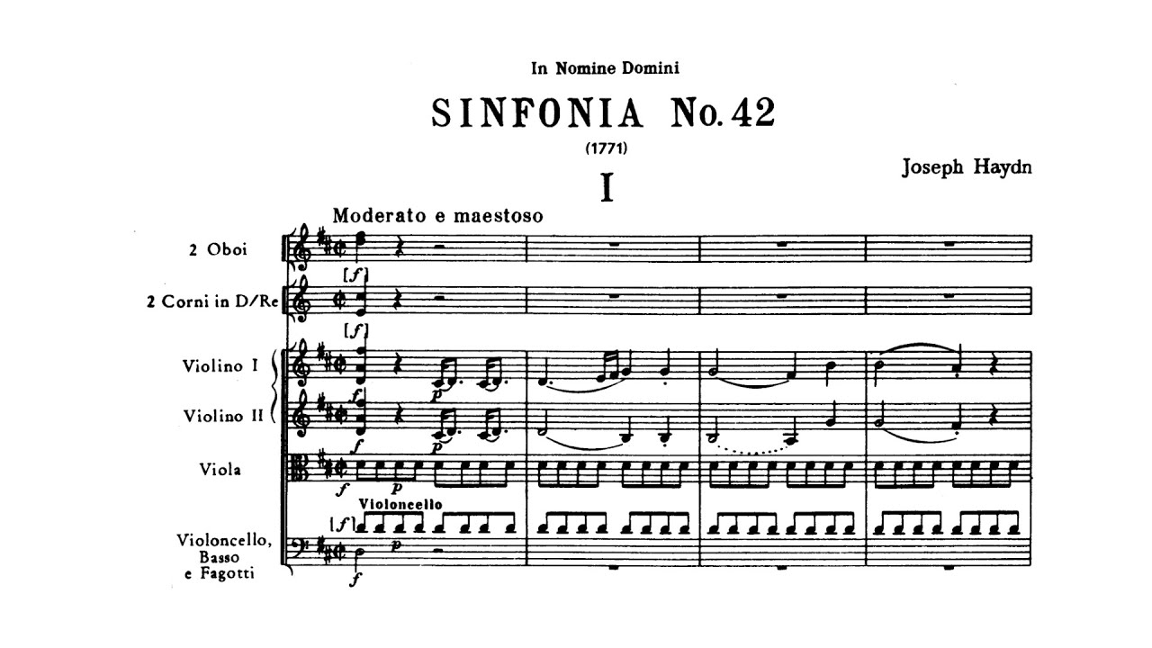 Haydn: Symphony No. 42 in D major (with Score) - YouTube