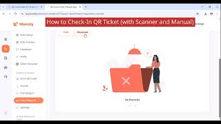 How to Check In QR Ticket with Scanner and Manual