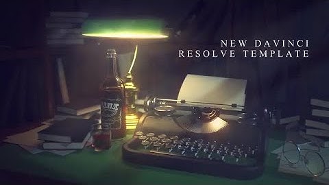 Typewriter Titles Sequence DaVinci Resolve Templates