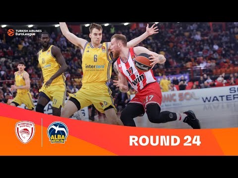 Olympiacos Piraeus-ALBA Berlin | Round 24 Highlights | 2023-24 Turkish Airlines EuroLeague