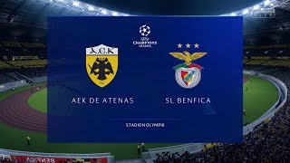 CHAMPIONS LEAGUE - AEK ATENAS X SL BENFICA 02/10/2018