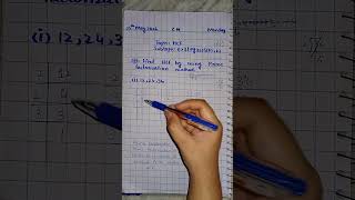 Class 5 HCF by prime factorization