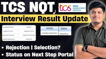 🔥TCS Interview Result 2025 | TCS Rejection Update | Status On Next Step Portal |TCS Interview Result