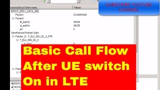 Basic LTE call flow after UE switch on in LTE screenshot 1