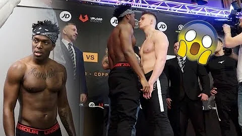 *UNSEEN BACKSTAGE FOOTAGE* KSI VS JOE WELLER WEIGH IN AND FACE OFF!