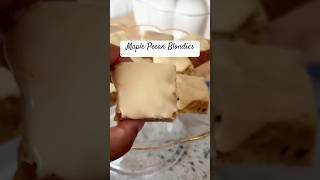 Maple Pecan Blondies #shortsvideo #recipe #dessertrecipes #baking #dessertideas #easyrecipe #food