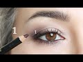 2.Trucco occhi solo con 1 matita sfumabile. Trucco portabile, economico, per tutte