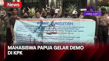 Sejumlah Mahasiswa asal Papua Gelar Aksi Unjuk Rasa di KPK