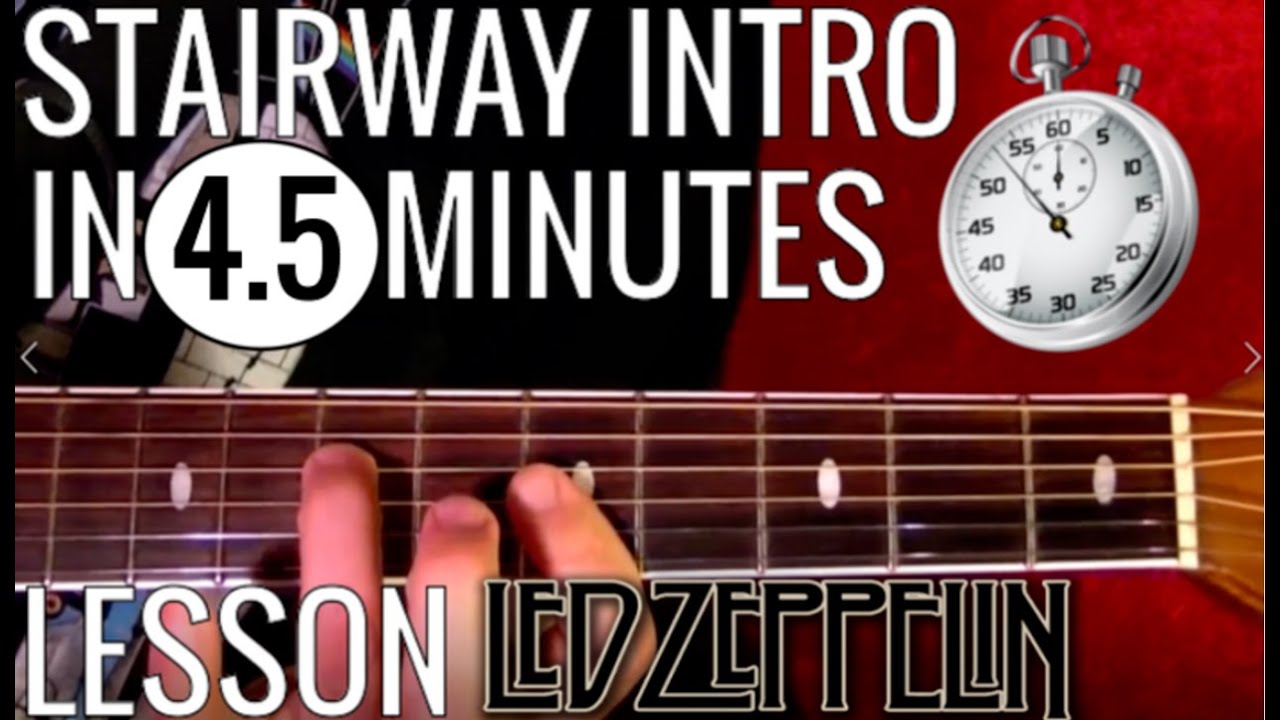 Stairway to Heaven Intro Guitar Lesson by Led Zeppelin With Tabs - YouTube