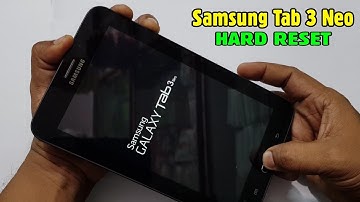 Samsung Tab 3 Neo (SM T111) Hard Reset/ Pattern Unlock Easy Trick With Keys